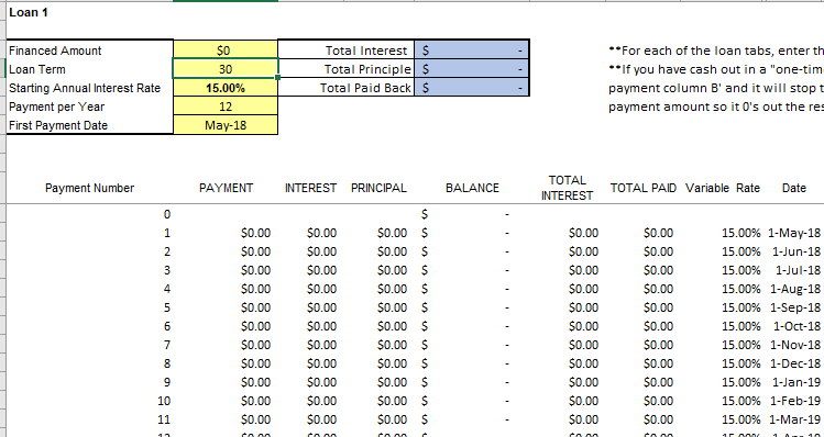 auto repair shop financial plan pdf