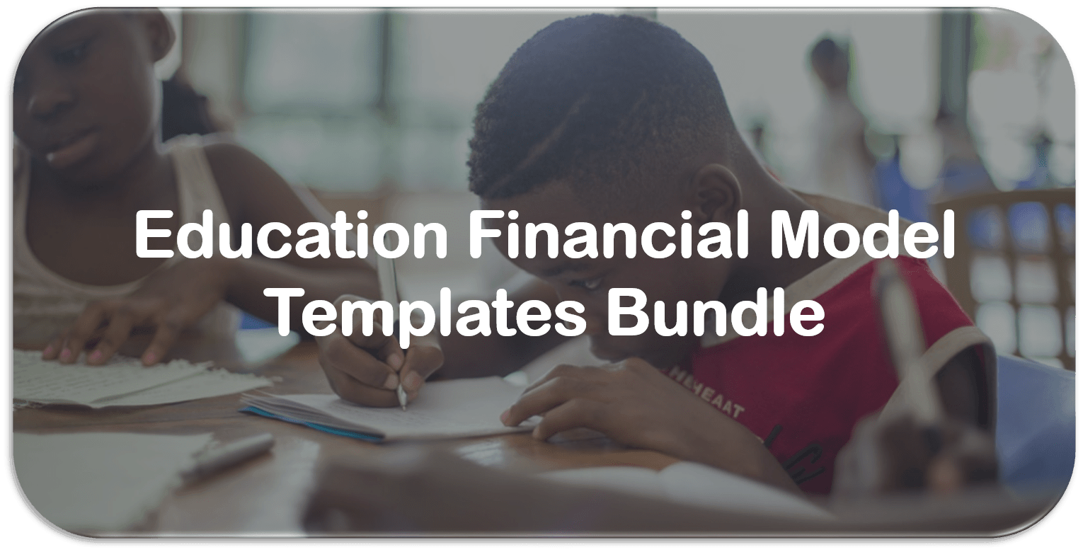 education financial model bundle