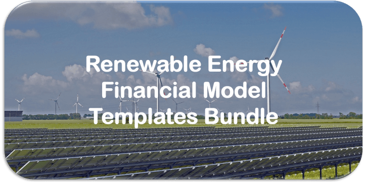 renewable energy financial model template bundle
