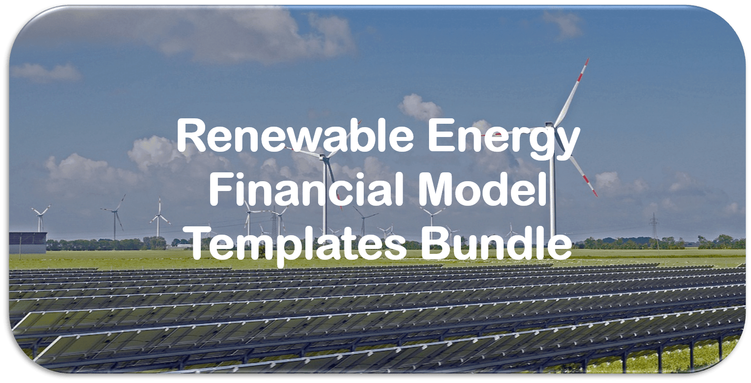 renewable energy financial model template bundle