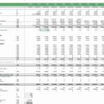 DCF valuation chart showing projected cash flows, operating expenses, and key financial metrics for a commercial real estate project.