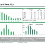 Breakdown of tenant rents and leaseable areas in a commercial property analysis.