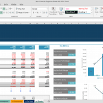 Startup Financial Model Overview with Projections | eFinancialModels Financial model displaying income statement and balance sheet forecasts with key metrics.