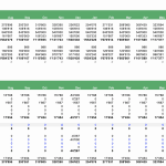 Financial summary showing monthly cash flow and balance sheet for parking operator service.