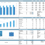 IPP Solar Financial Plan Model - Executive Summary | eFinancialModels Financial overview chart showing revenue, EBITDA, and key ratios for IPP Solar model.