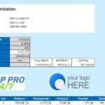 Loan Amortization Schedule | eFinancialModels Loan amortization schedule displaying monthly repayment details for a $750,000 loan with 8% interest over 240 months.