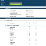 Financial Model System Check Overview | eFinancialModels System check summary for financial model, displaying error and alert statuses.