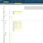 ABC Ltd Income Statement Financial Projection | eFinancialModels Income statement template displaying sales data and variable costs per product.