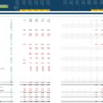 Comprehensive Income Statement Template Overview | eFinancialModels Income statement showing financial projections, including revenues and costs by product.