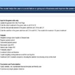 Instructions detailing input cells and outputs for financial modeling metrics including WACC, NPV, and IRR.