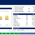 Convenience Store Gas Station Financial Summary | eFinancialModels Financial summary showing cash flows and break-even metrics for a gas station business.