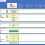 Multi-Unit Condos Model Timing Overview | eFinancialModels Financial model timing structure with project details and color coding instructions.