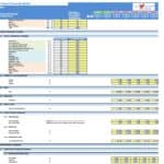 Hair Salon Financial Model Input Overview | eFinancialModels Input sheet displaying costs, margins, and employee data for hair salon financial model.
