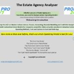 The Estate Agency Analyser | eFinancialModels Interface of the Estate Agency Analyser featuring different financial operating models.