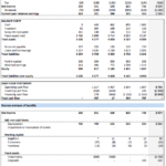 Detailed financial summary of income, balance, and cash flow statements from 2015 to 2019.