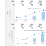 EBIT and Net Profit Trends (2021-2026) | eFinancialModels EBIT and Net Profit metrics with margins illustrated from 2021 to 2026.