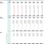 Microfinance Loan Allocation and Deployed Advances Assumptions | eFinancialModels Table showing borrowing allocation and deployed advances for a microfinance project.