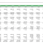 Profit and Loss statement showing financial data for Renewable Natural Gas project from 2021 to 2031.