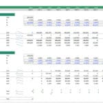 Comprehensive Debt Schedule Summary Template | eFinancialModels Debt schedule template showing loan amounts, interest rates, and repayment details.