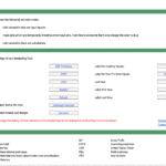 ABC Company Budget Spreadsheet Template | eFinancialModels Screenshot of ABC Company budget spreadsheet template displaying input cells, budget year, currency, and financial terms.
