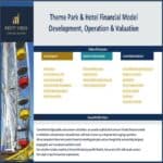 Theme Park & Hotel Financial Model Table of Contents | eFinancialModels Table of contents for a theme park and hotel financial model, detailing various reports and instructions.