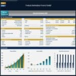 Products Marketplace Financial Model Executive Summary 2028 | eFinancialModels Executive summary displaying revenue, cash flow, and acquisition cost graphs.