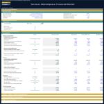Services Marketplace Financial Model Setup Assumptions | eFinancialModels Financial model setup showing assumptions and projections for a services marketplace.