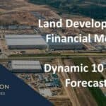 Land Development Financial Model Overview | eFinancialModels Land development financial model with dynamic 10-year forecast overview.