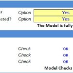 Model Completion and Checks Overview | eFinancialModels Financial model completion alert with checks for P&L, balance sheet, and cash flow.
