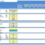 Telecom Financial Model Timing Overview | eFinancialModels Graphic representation of the Telecom Financial Model's structure and timeline.