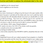 Guide to After Repair Value (ARV) Calculation in Real Estate | eFinancialModels Instructional guide for determining After Repair Value in real estate deals.