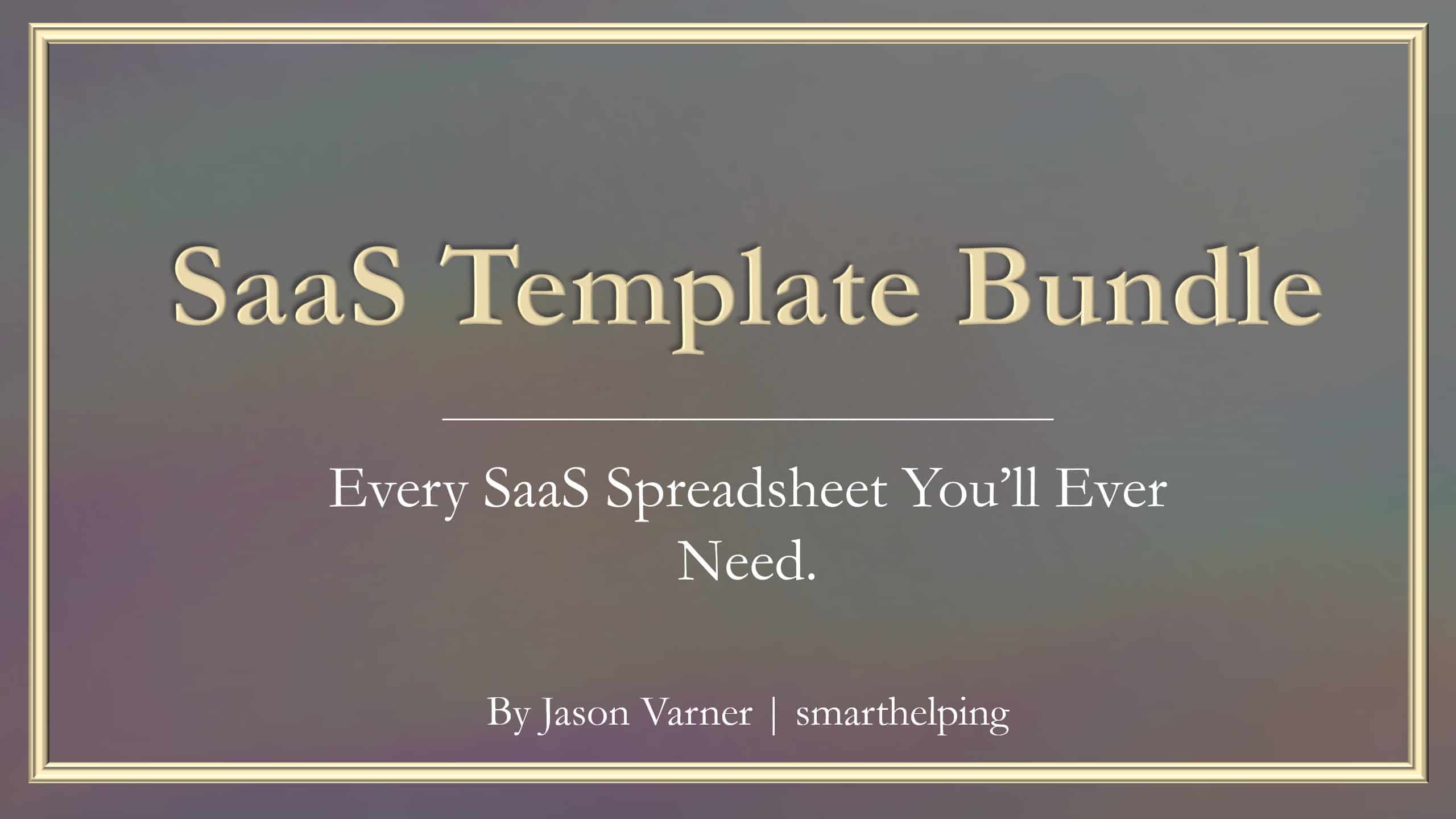 SaaS Financial Model Bundle