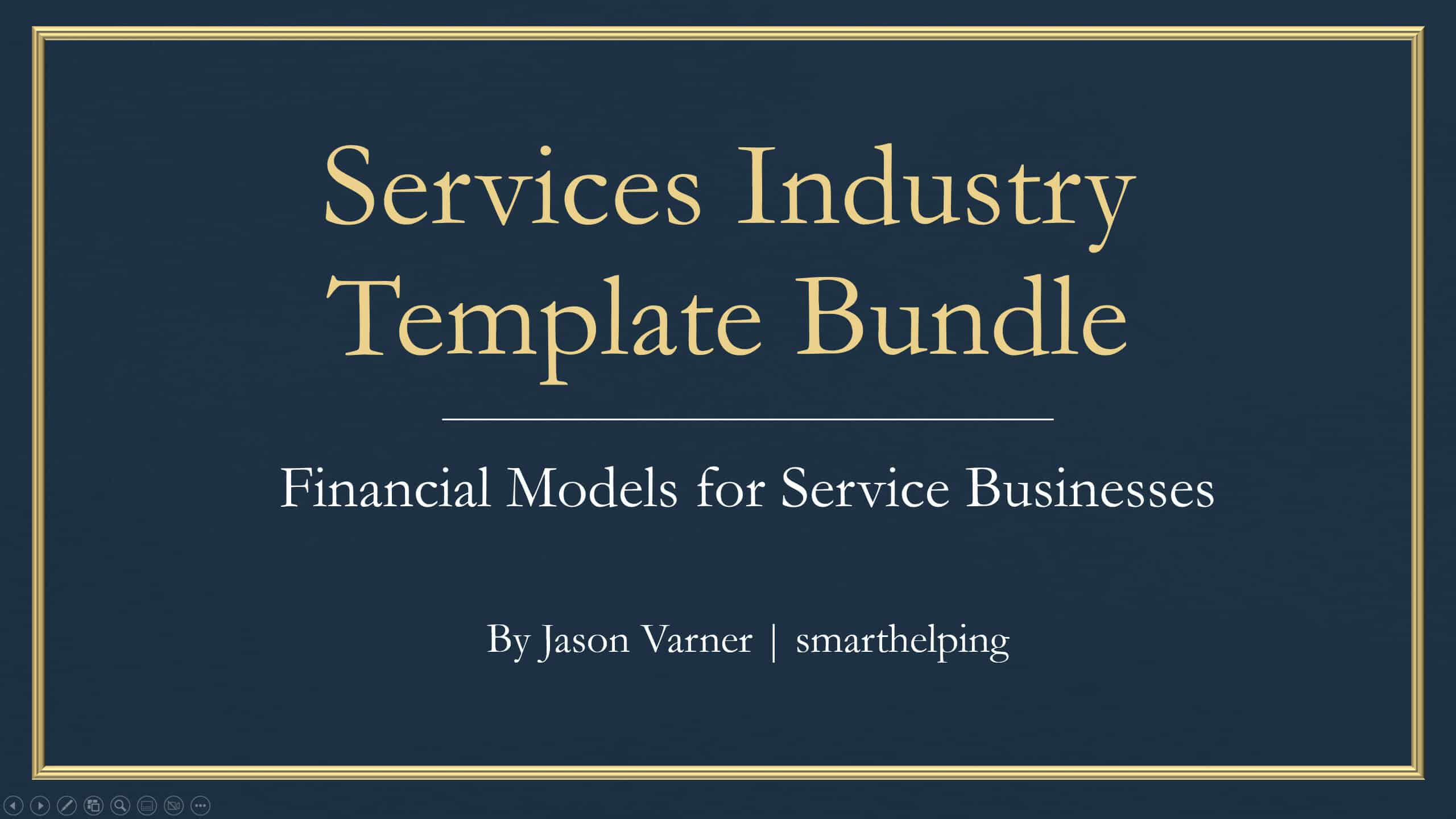 Services Industry Financial Model Bundle