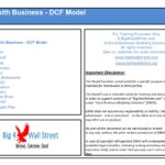 Table of contents for locksmith business DCF financial model.
