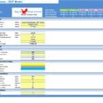 Key elements and timeline in the Locksmith DCF model manual.