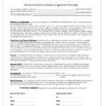Template for a simple mutual non-disclosure agreement outlining confidentiality terms.