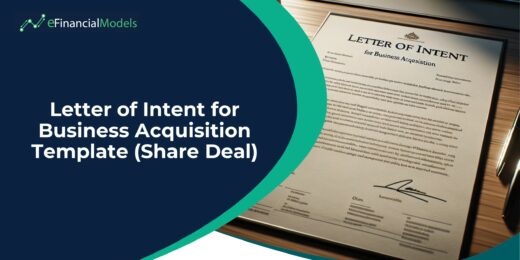 Business acquisition Letter of Intent template showcasing essential terms.
