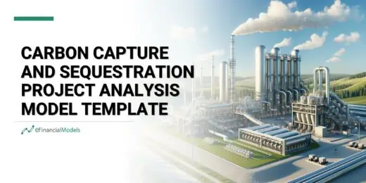 Carbon capture and sequestration facility showcasing project analysis template themes.