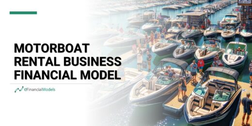 Marina filled with boats, representing a motorboat rental business financial model.