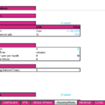 Excel template for ad revenue assumptions and session metrics
