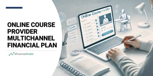 Digital interface displaying financial planning for online courses and educational programs.