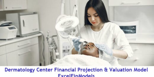 Dermatology Center 5-Year Monthly Financial Projection & Valuation Model
