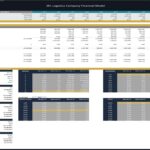 Business valuation and cash flow forecast for a 3PL logistics firm.