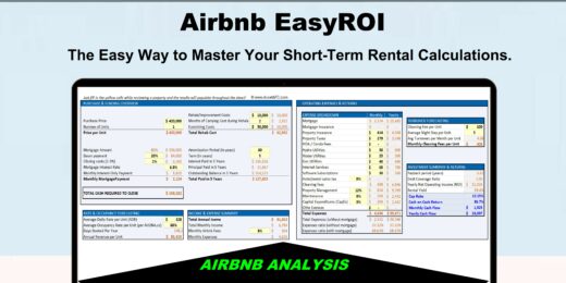 Airbnb EasyROI Excel Calculator (Excel and/or Google Sheets)