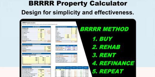 BRRRR Method (Buy, Rehab, Rent, Refinance, Repeat) Property Investment Calculator