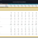 Cash flow statement showing net income, investing, and financing activities for a commercial bank.