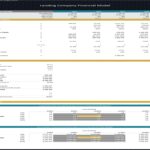 Dividend discount model displaying cash flow projections and valuation for a lending company.