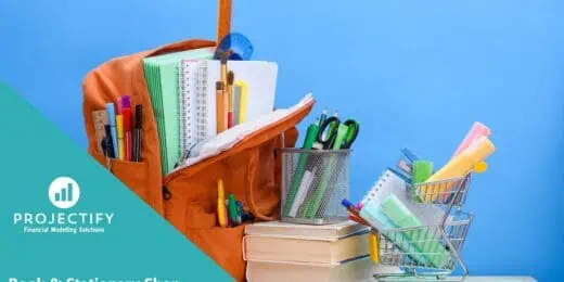 Books & Stationery (Physical & Online) Shop 5-Year 3 Statement Financial Model