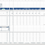 Financial model overview showing rental revenues and lease details for new tenants.