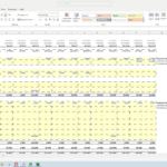 13-week cash flow planner detailing income and expenses for budgeting